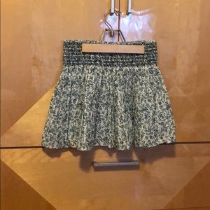 Blue and White Floral Skirt